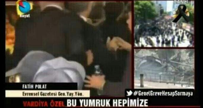 Erdoğan, Soma'da genç kadını yumrukladı!