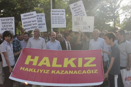 Antep'te Lice protestosu