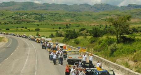 Dersim'de Tüzel ve Kışanak'a coşkulu karşılama