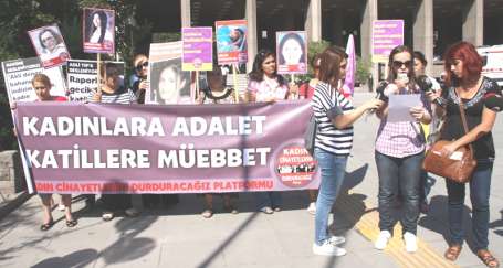 'Kadınlara adalet, katillere müebbet'