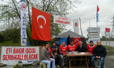 Eti Bakır işçileri 310 gündür direnişte