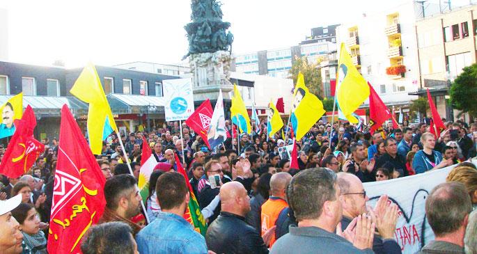 Alman maden işçilerinden Kobanê mitingi!