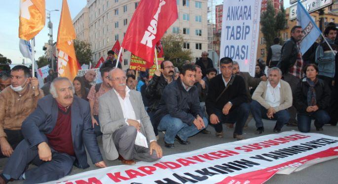 Ankara’da polis meşaleli eyleme izin vermedi