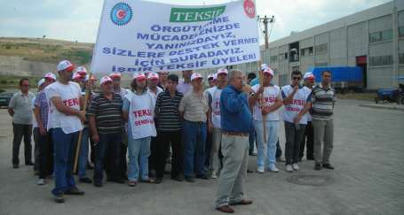 İşbir‘de direniş çadırı kuruldu