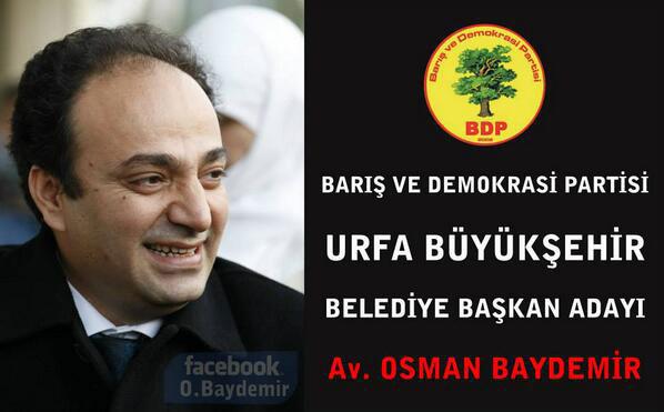 Baydemir BDP\'nin Urfa adayı olduğunu duyurdu 