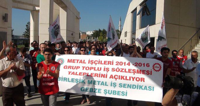 Birleşik Metal-İş TİS teklifini Gebze\'de açıkladı