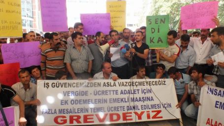 Bizi greve çıkartan, insanlık dışı çalışma şartlarımız