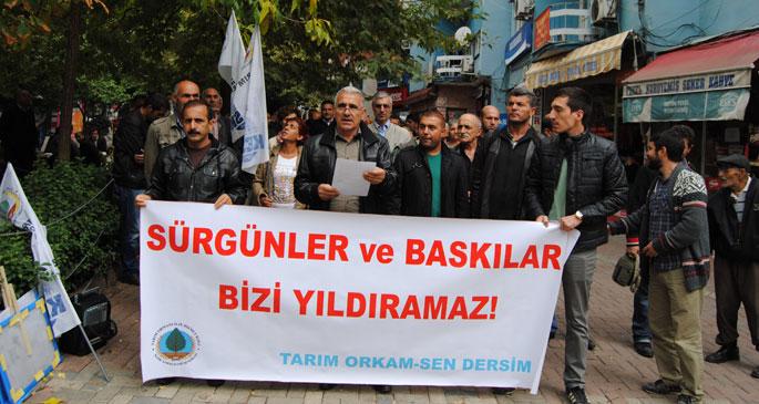 Dersim’de sürgün protestosu