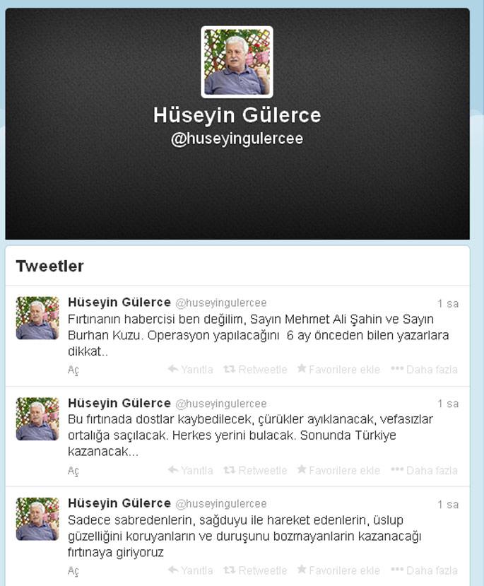 Hüseyin Gülerce: Fırtına geliyor