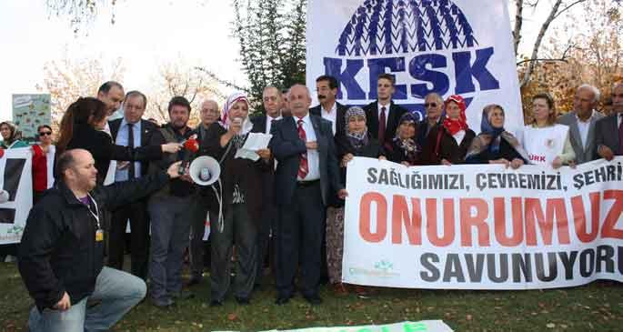 Kaz Dağları için Meclis önüne geldiler