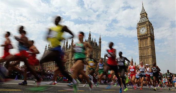 Londra’da  tarihi maraton