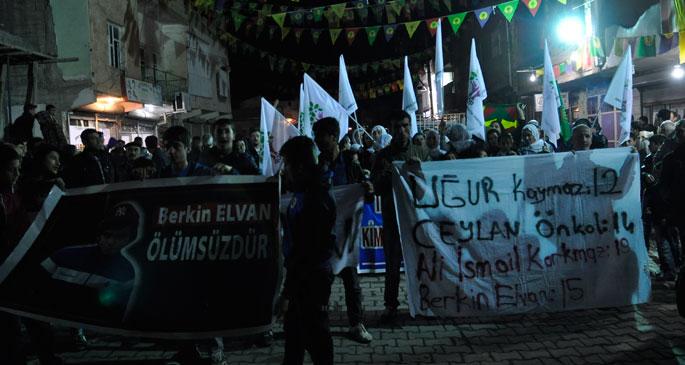 Nusaybin\'de Berkin Elvan yürüyüşüne polis saldırısı