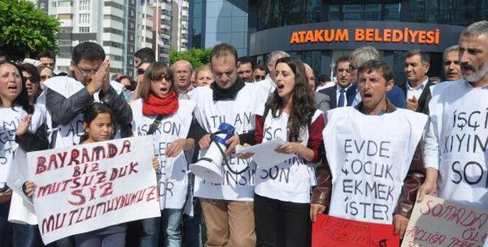 Samsun’da taşeron eylemi