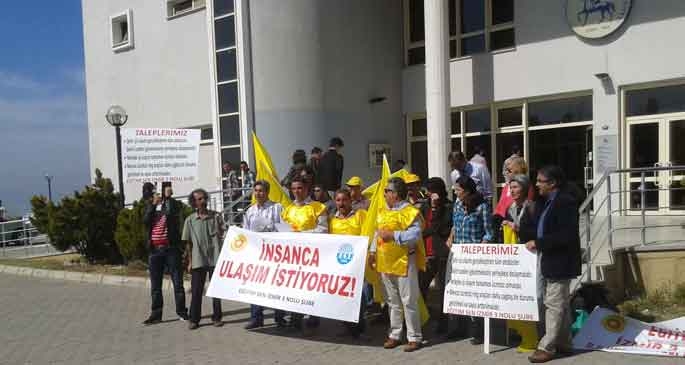 Tınaztepe’de ulaşım sorunu isyan ettirdi