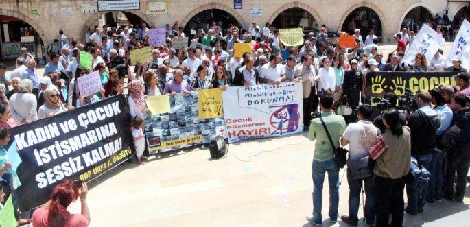 Urfa\'da tecavüz ve cinsel istismar protestosu