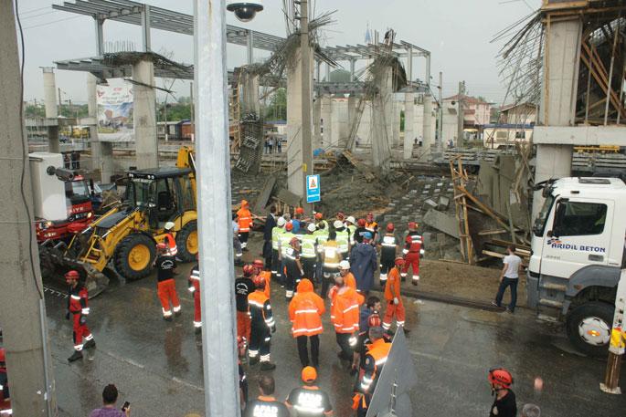 Yüksek Hızlı Tren istasyonunda göçük: 6 işçi yaralı