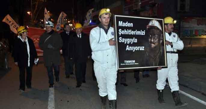 Zonguldak\'ta \'Madenci\' yürüyüşü