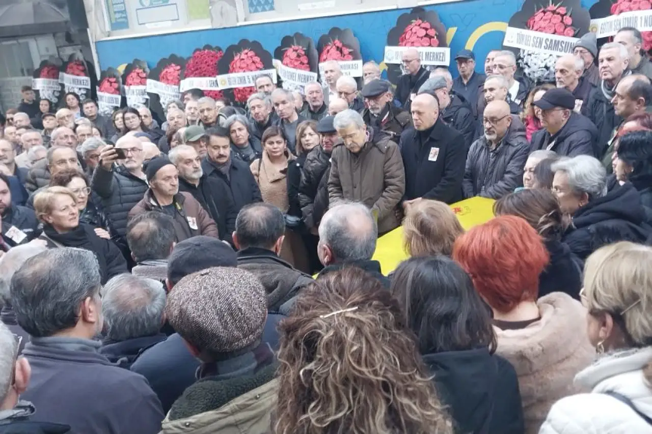 Eğitim Sen Samsun Şube Başkanı İsmail Yavuz son yolculuğuna uğurlandı