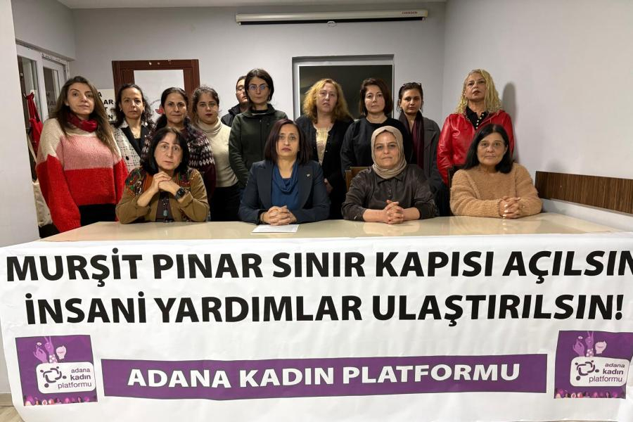 Adana Kadın Platformu Kobane için yardım çağrısı yaptı