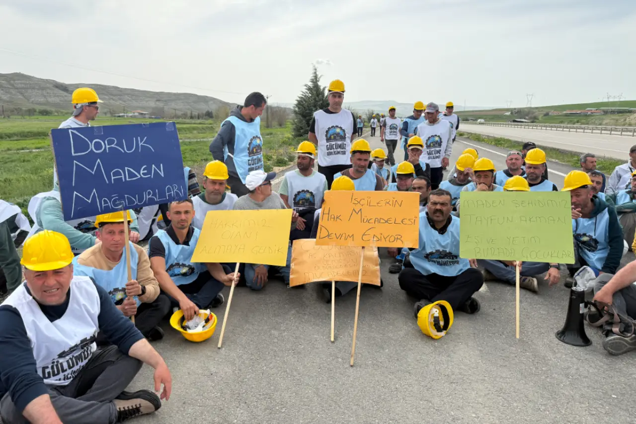 Doruk Madencilik'te verilen sözler tutulmadı: İşçiler, 1 Haziran'da yeniden Ankara yoluna çıkıyor