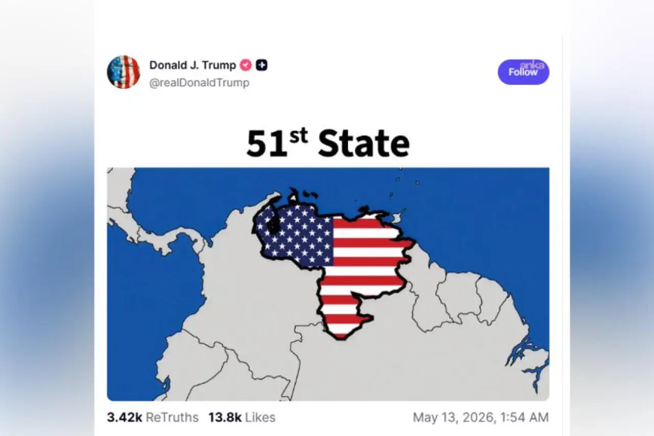 Trump, Venezuela'yı ABD'nin "51. eyaleti" olarak gösteren bir görsel paylaştı