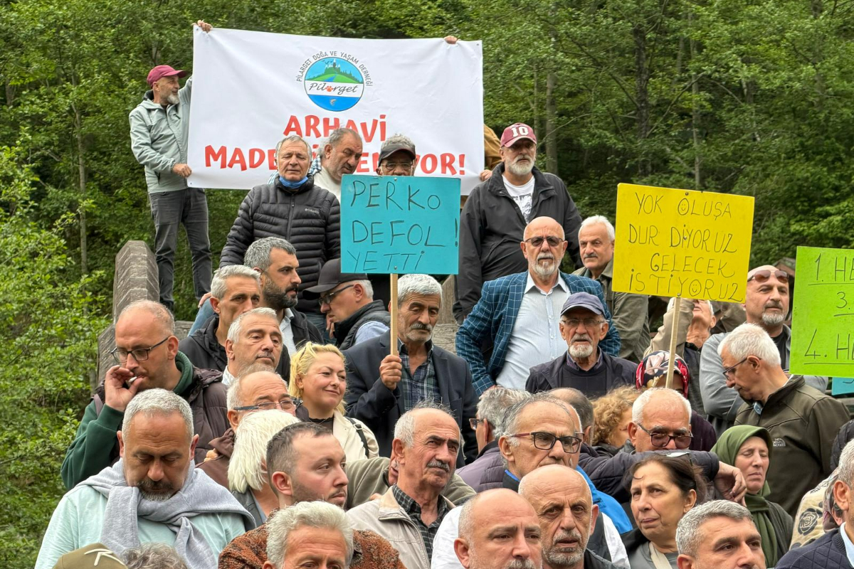 Arhavi’de HES ve maden protestosu: “Doğa giderse yaşam da gider”