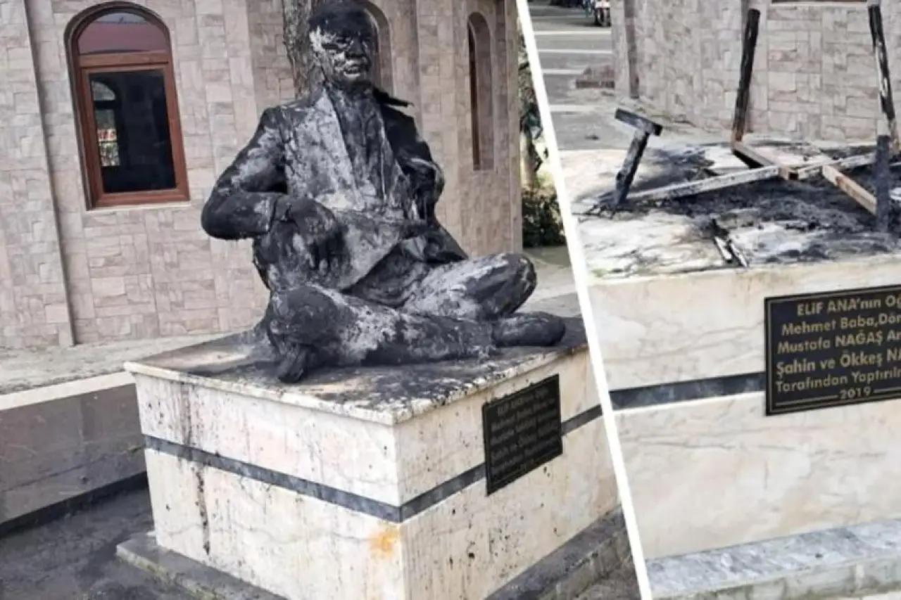 Düzgün Baba ziyaretinin ardından Elif Ana Türbesi'ne saldırı