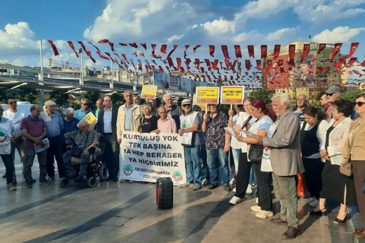 Aydın’da emekliler taleplerini dile getirdi: “Sadaka değil hakkımızı istiyoruz”