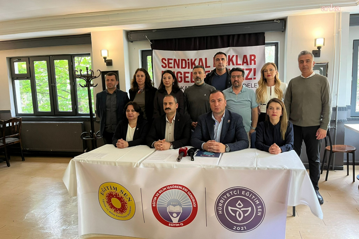 Eğitim sendikalarından ortak mücadele: “Sendikal haklardan geri adım atmayacağız”