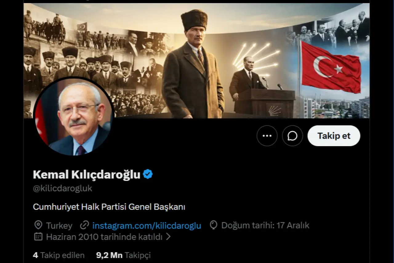 Kılıçdaroğlu “bio”sunu CHP Genel Başkanı şeklinde değiştirdi