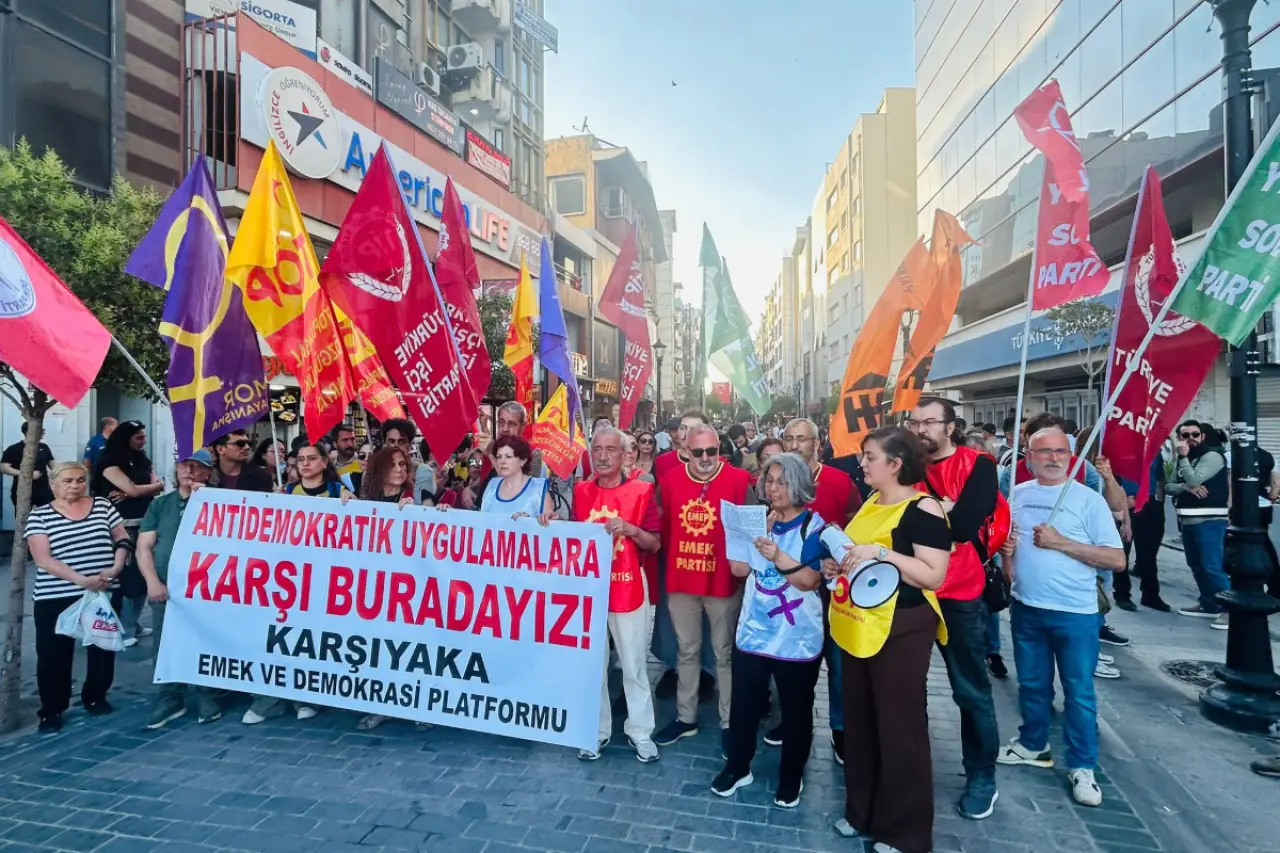 Karşıyaka Emek ve Demokrasi Platformu: "Demokratik haklara saldırıları kabul etmiyoruz"