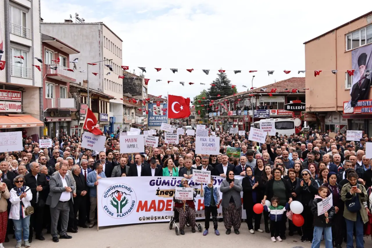 Gümüşhacıköy’de maden projelerine tepki: “İnegöl Dağı ve çevresindeki ruhsatlar iptal edilsin”