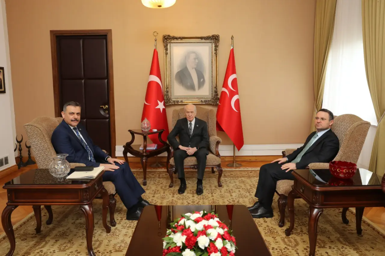 İçişleri Bakanı Çiftçi ve Adalet Bakanı Gürlek, Devlet Bahçeli'yi ziyaret etti