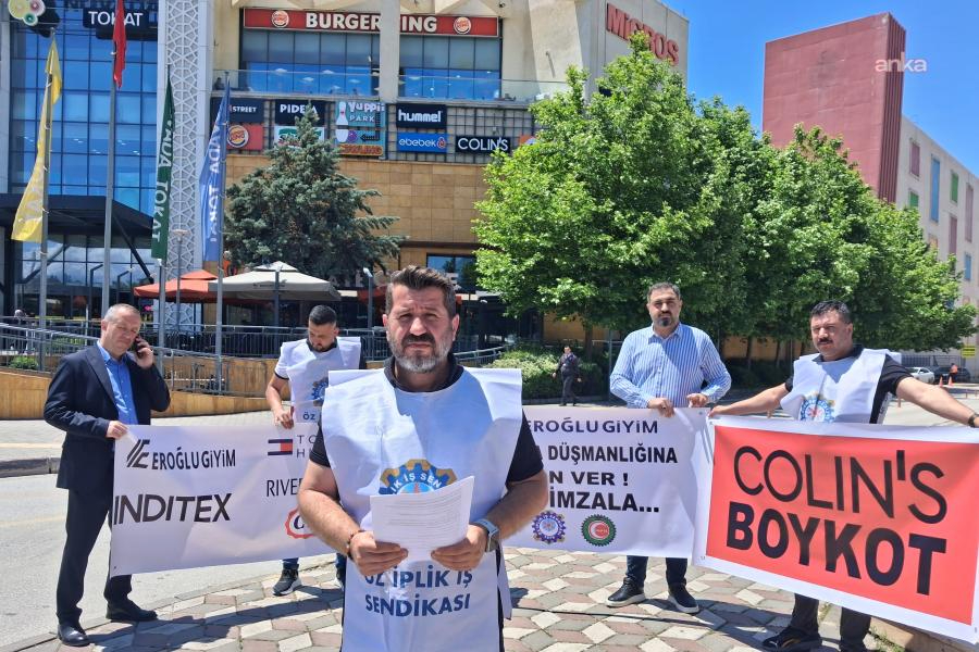 Tokat'ta Colin's işçilerinin grevi 34'üncü gününde: TİS hakkı pazarlık konusu yapılamaz