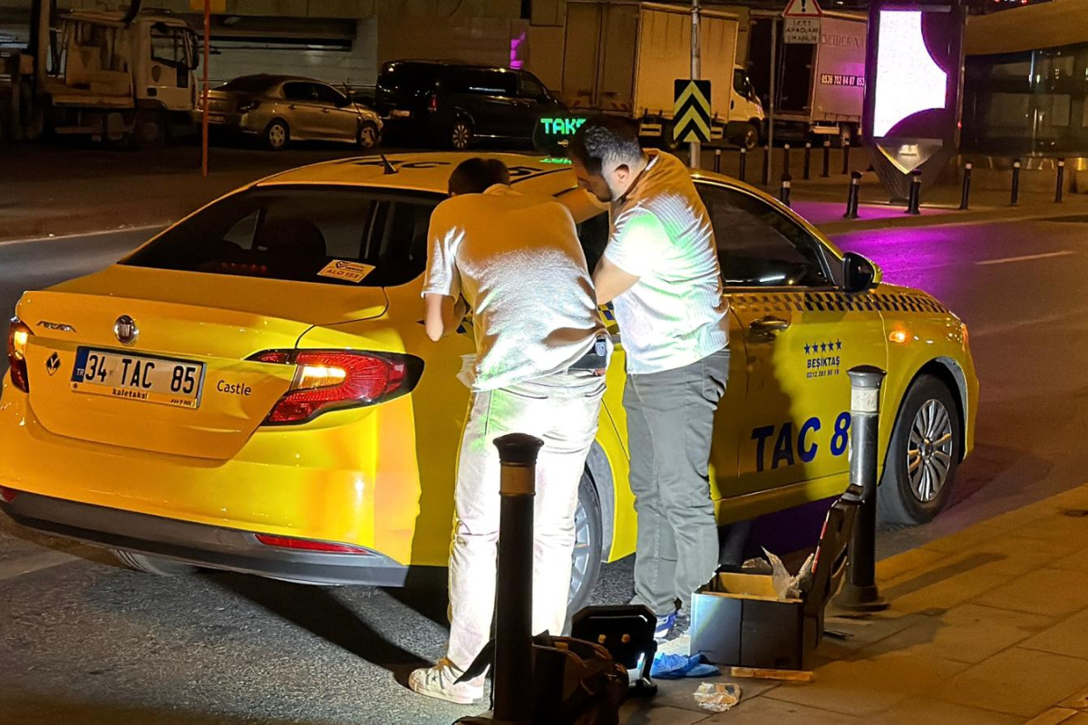 Şişli'de taksi şoförüne saldırı: Aracımızda Azrail taşıyoruz