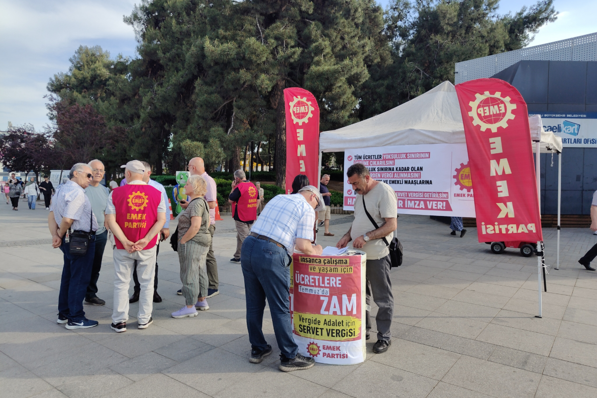 Emek Partisi imza kampanyasını sürdürüyor: 'Krizin faturasını patronlar ödesin'