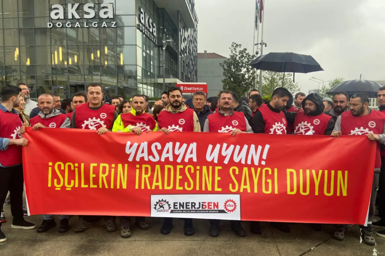 Bursagaz işçileri sendikal hakları için eyleme çıkıyor