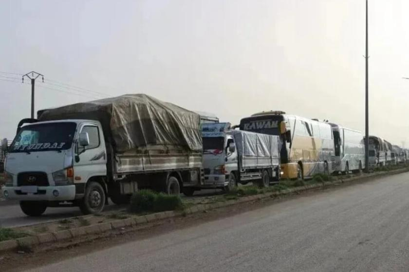 Yerinden edilen bin 700 aile Afrin'e ulaştı