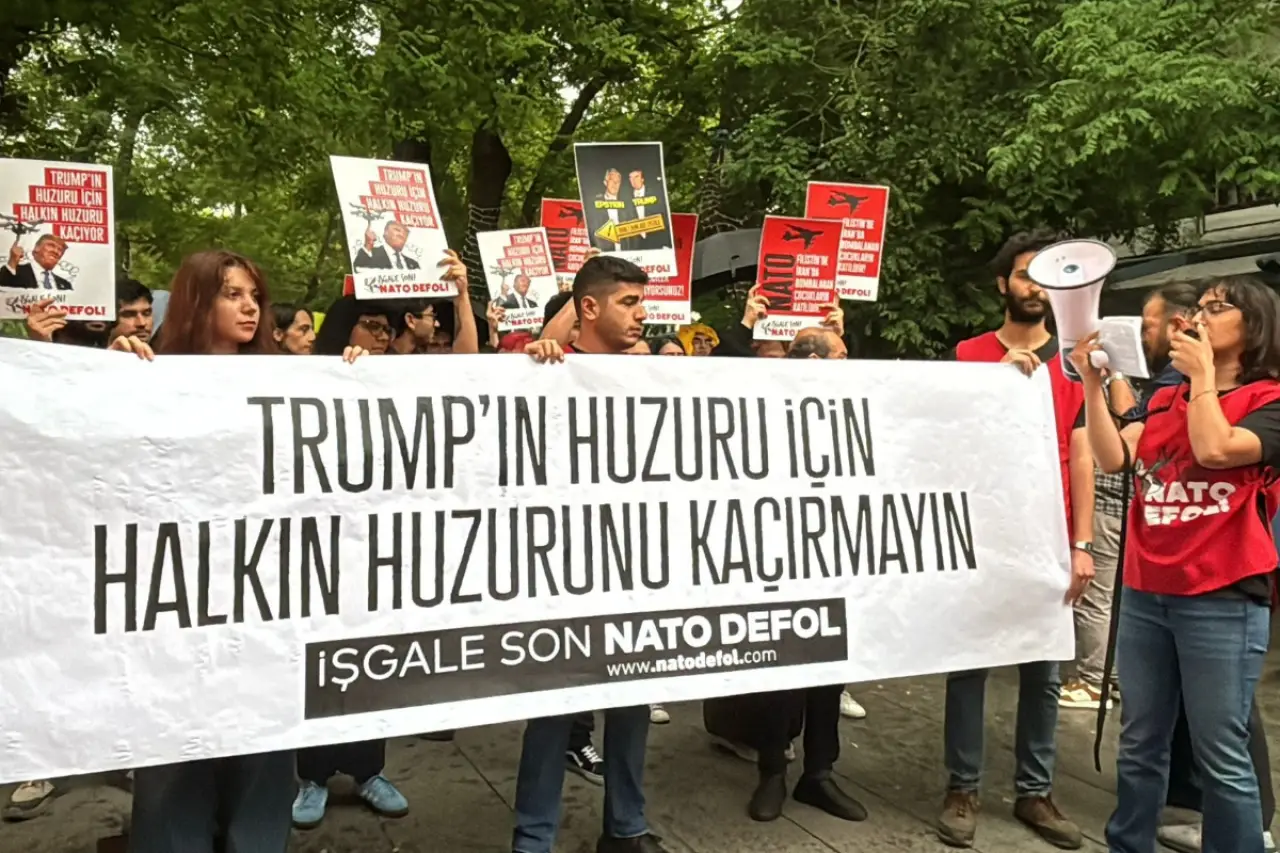 Ankara'da NATO zirvesi protestosu: 'İşgale son, NATO defol'
