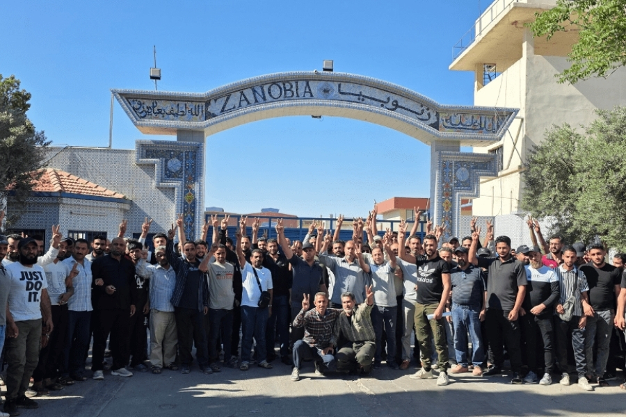 Suriye’de Zenobia işçileri günlerdir grevde