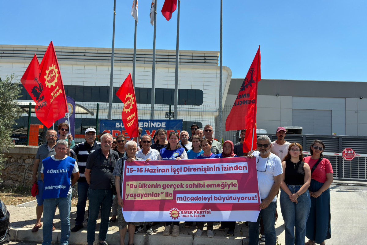 EMEP İzmir İl Örgütü 15-16 Haziran’ın yıl dönümünde Temel Conta işçilerini ziyaret ett