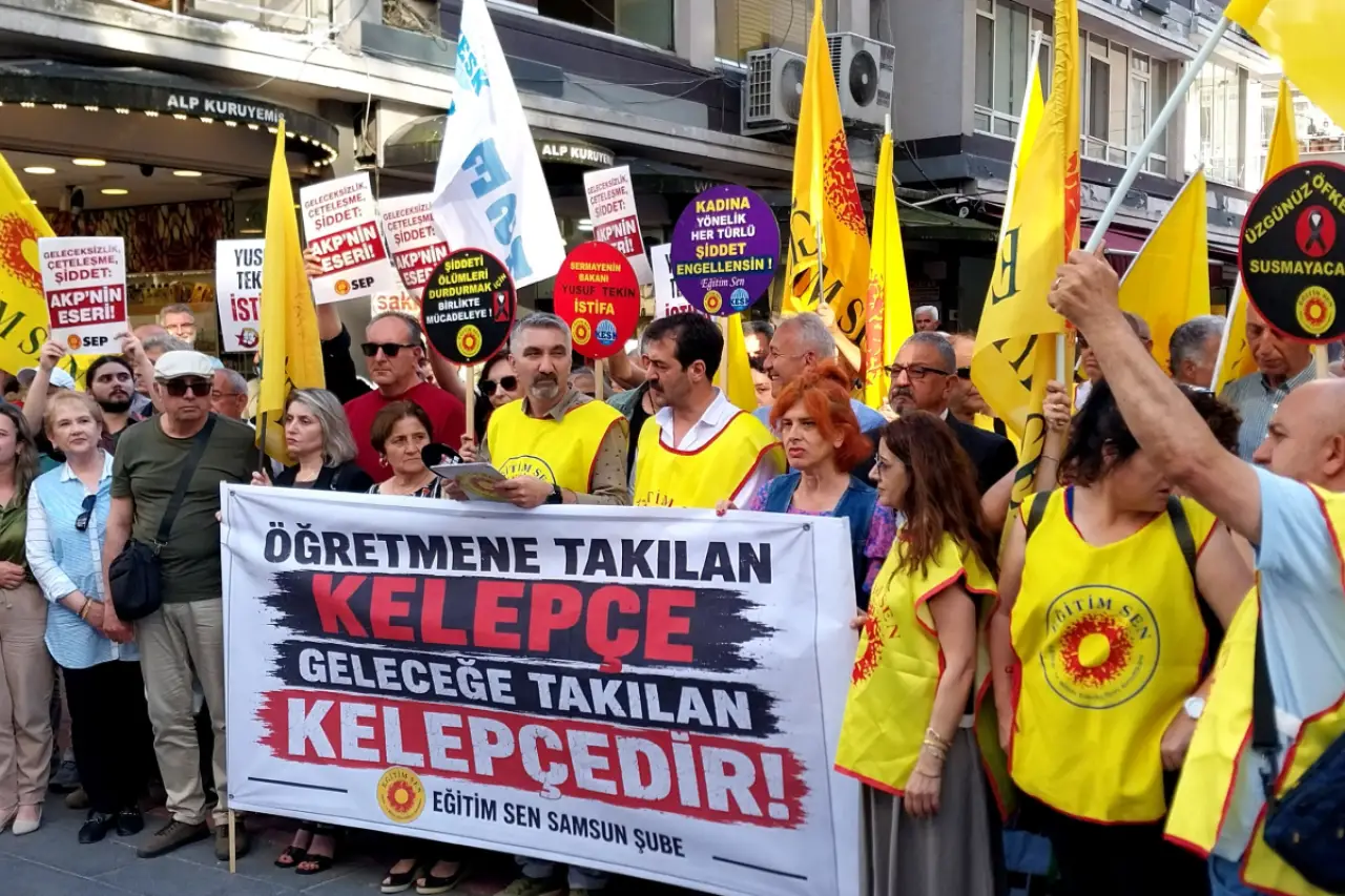 Samsun Eğitim-Sen'den öğretmenlere polis şiddetine tepki