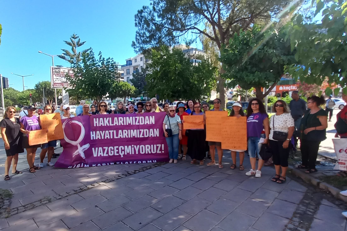 Didim Kadın Platformundan 12. Yargı Paketine tepki: Kazanılmış haklarımızdan vazgeçmiyoruz