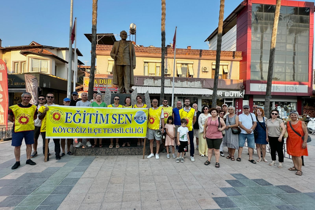 Eğitim Sen Köyceğiz Temsilciliği öğretmenlere polis şiddetine tepki gösterdi