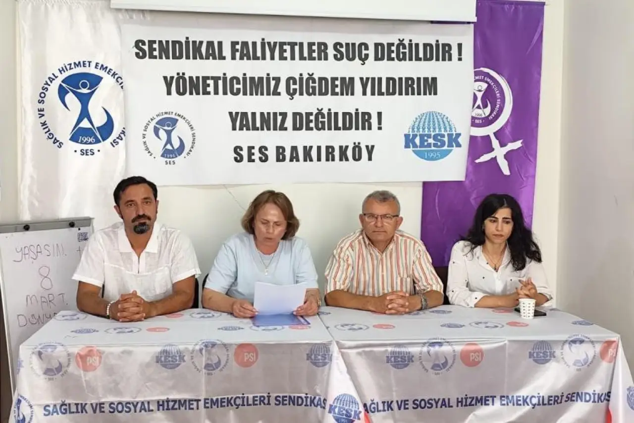 SES Üyesi Çiğdem Yıldırım’ın tutuklanmasına tepki: Sendikal faaliyet suç sayılıyor