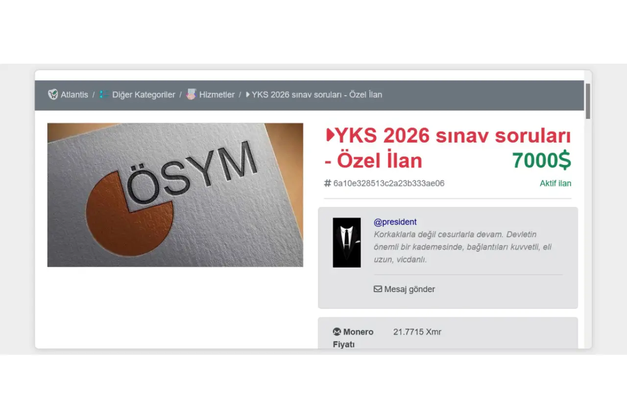‘Dark web’de YKS soruları satılıyor: Binlerce dolarlık ilanlar var