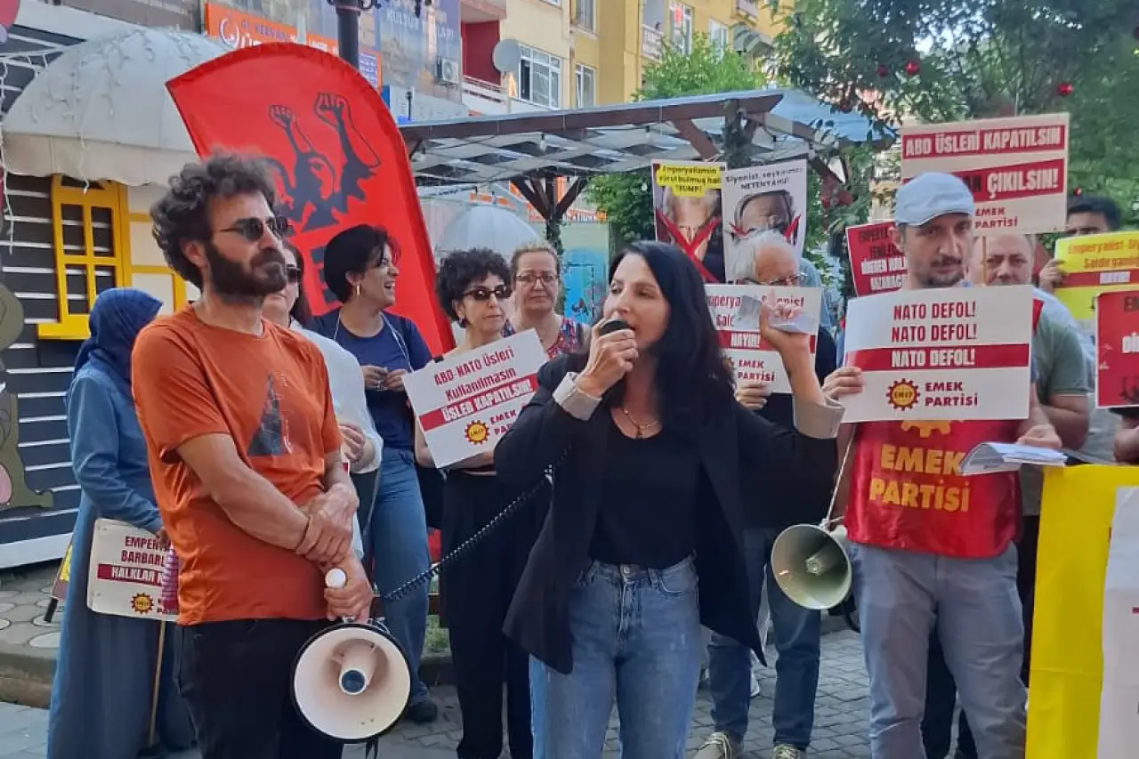 Emek Partisi Kocaeli’de NATO’yu protesto etti: 'Bu ülkede istenmiyorsunuz'