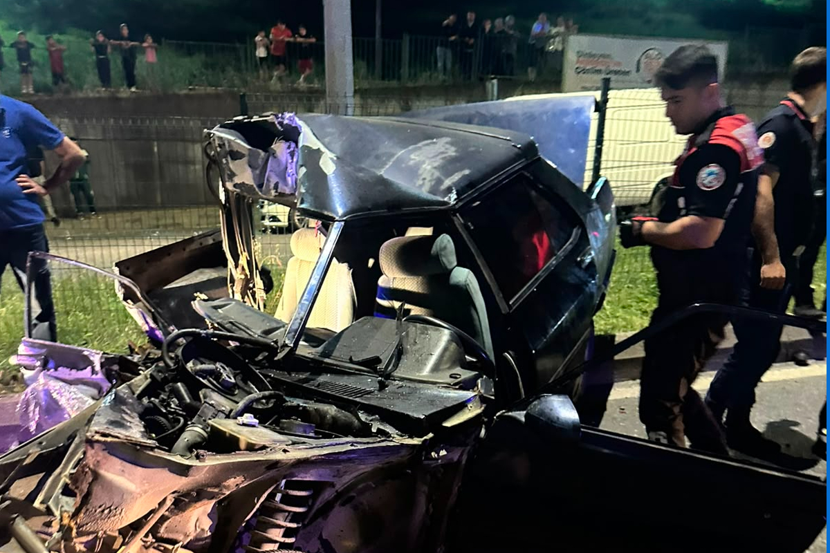 Samsun'da trafik kazası: İki kişi ağır yaralandı