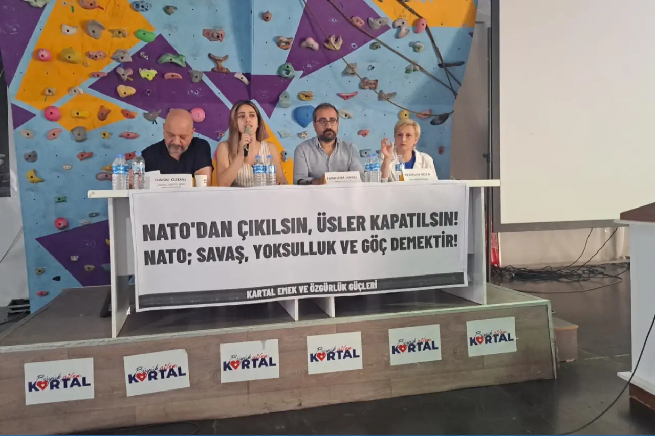 Kartal'da NATO karşıtı panel: 'NATO'dan çıkılsın, üsler kapatılsın'