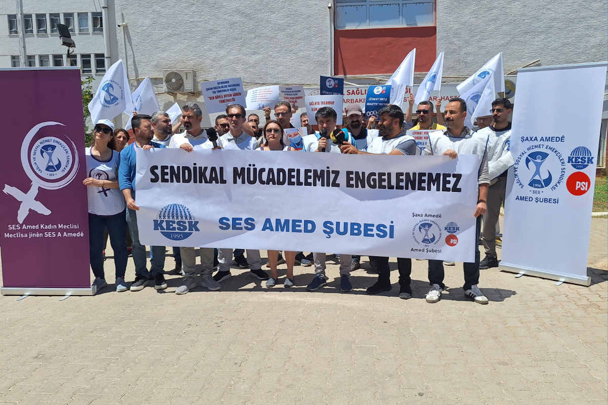 SES Diyarbakır: Sendikal haklara yönelik baskı ve keyfi uygulamaları kabul etmiyoruz